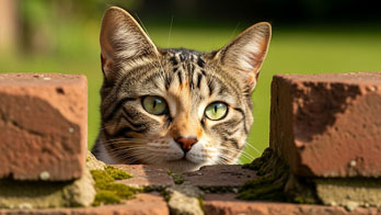 cat spying